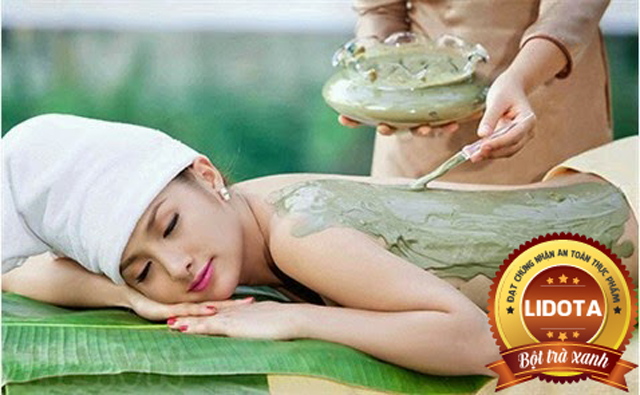 Tắm trắng toàn thân bằng bột trà xanh và bột yến mạch