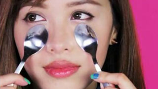 Cách uốn mi bằng thìa