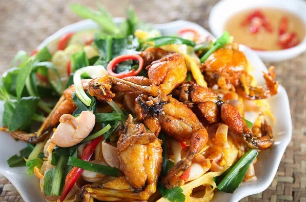 Công thức cách làm món bún khô xào ếch