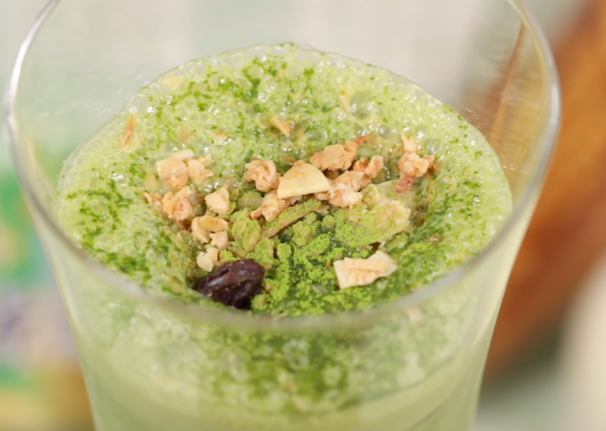 Cách làm sữa đậu nành bằng bột trà xanh Lidota