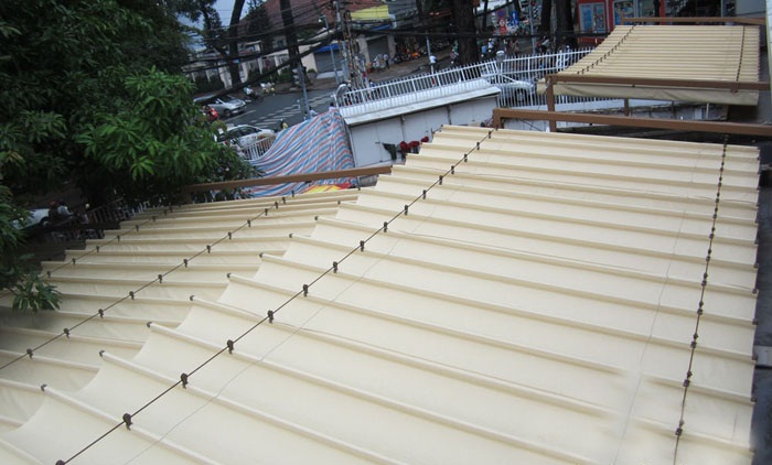 Mái xếp quán Cafe