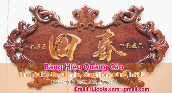 bảng hiệu gỗ