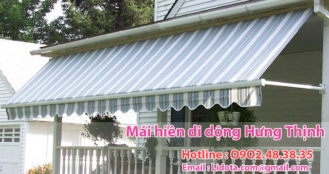 Làm mái hiên di động mái che mái xếp tại quận Long Biên