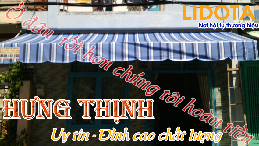 Hàng ngàn khách hàng sử dụng mái hiên di động ở quận 8 bên Hưng Thịnh